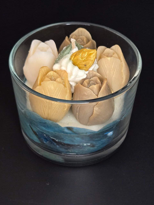 Handcrafted Candle #11 || White Musk & Amber scent || Soy & Olive Wax