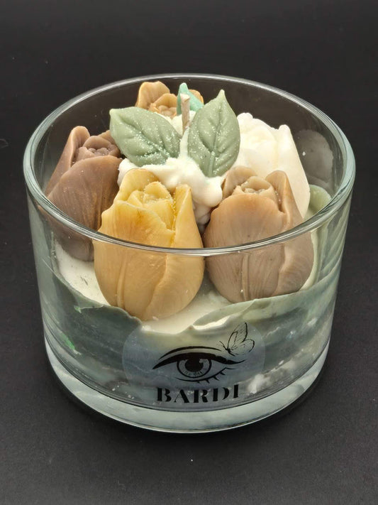 Handcrafted Candle #16 || White Musk & Amber scent || Soy & Olive Wax